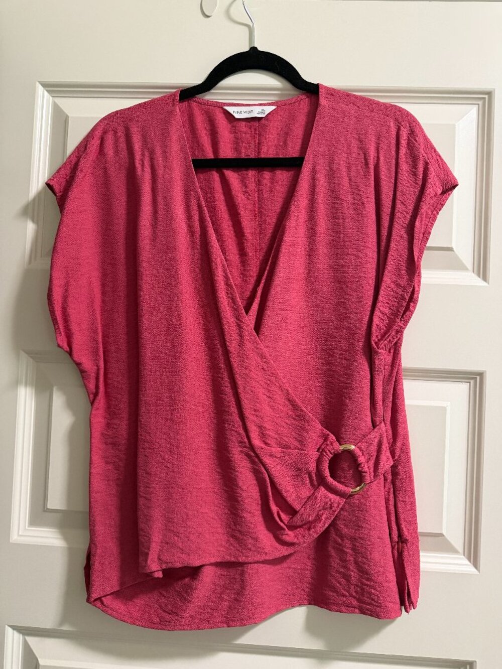 Dusty Rose Vneck Sleeveless top by Nine West Sz XL